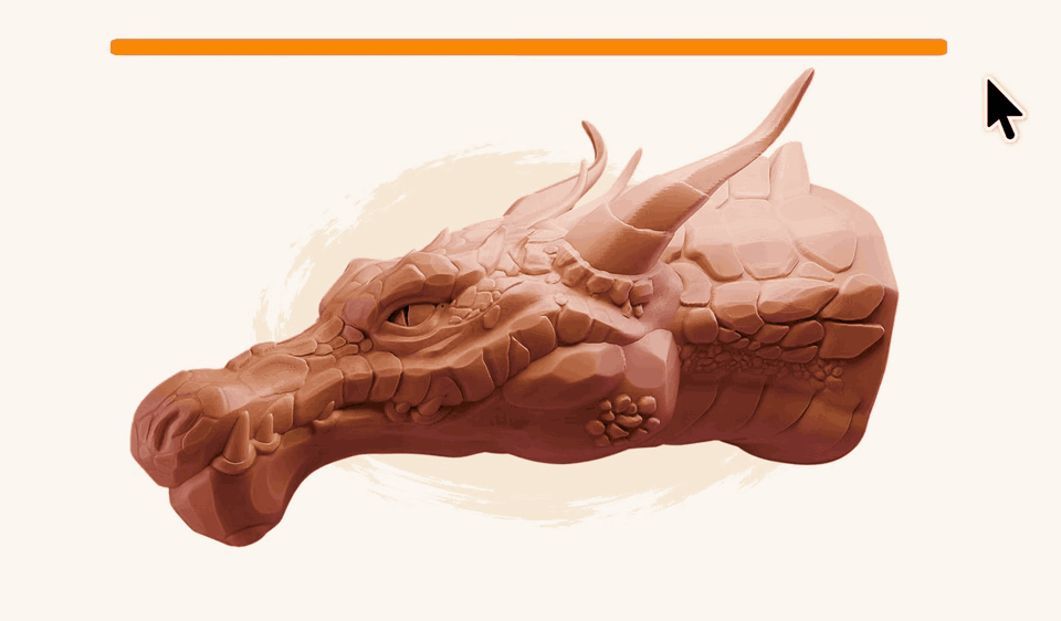 Scrubbing a dragon sculpt through its history